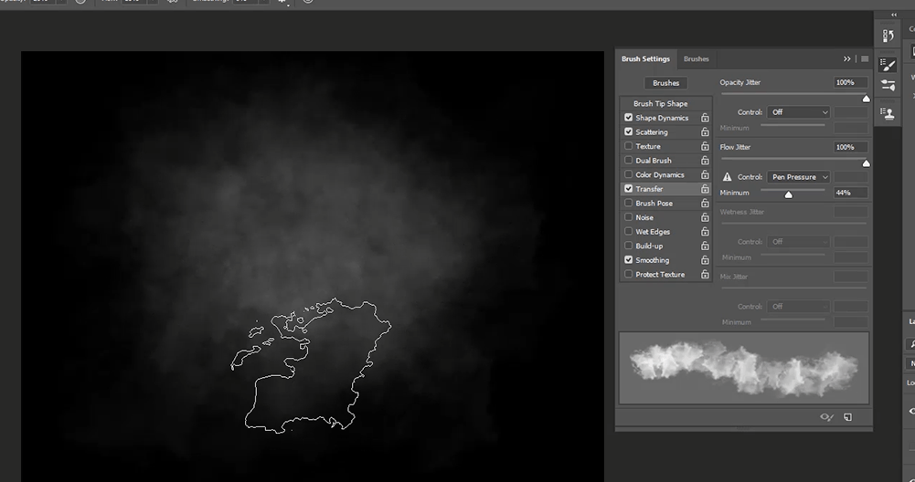 create fog in photoshop